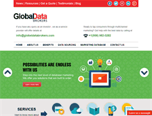 Tablet Screenshot of globaldatabrokers.com